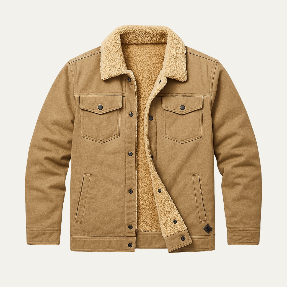 Men's Fleece Lined Outdoor Jacket | Modern & Warm