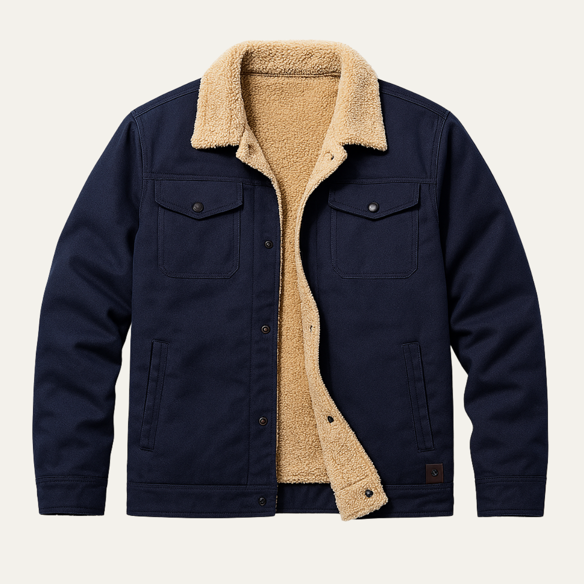 Men's Fleece Lined Outdoor Jacket | Modern & Warm