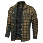 Flannel Style Long Sleeve Button Down Shirt for Men | Casual Wear