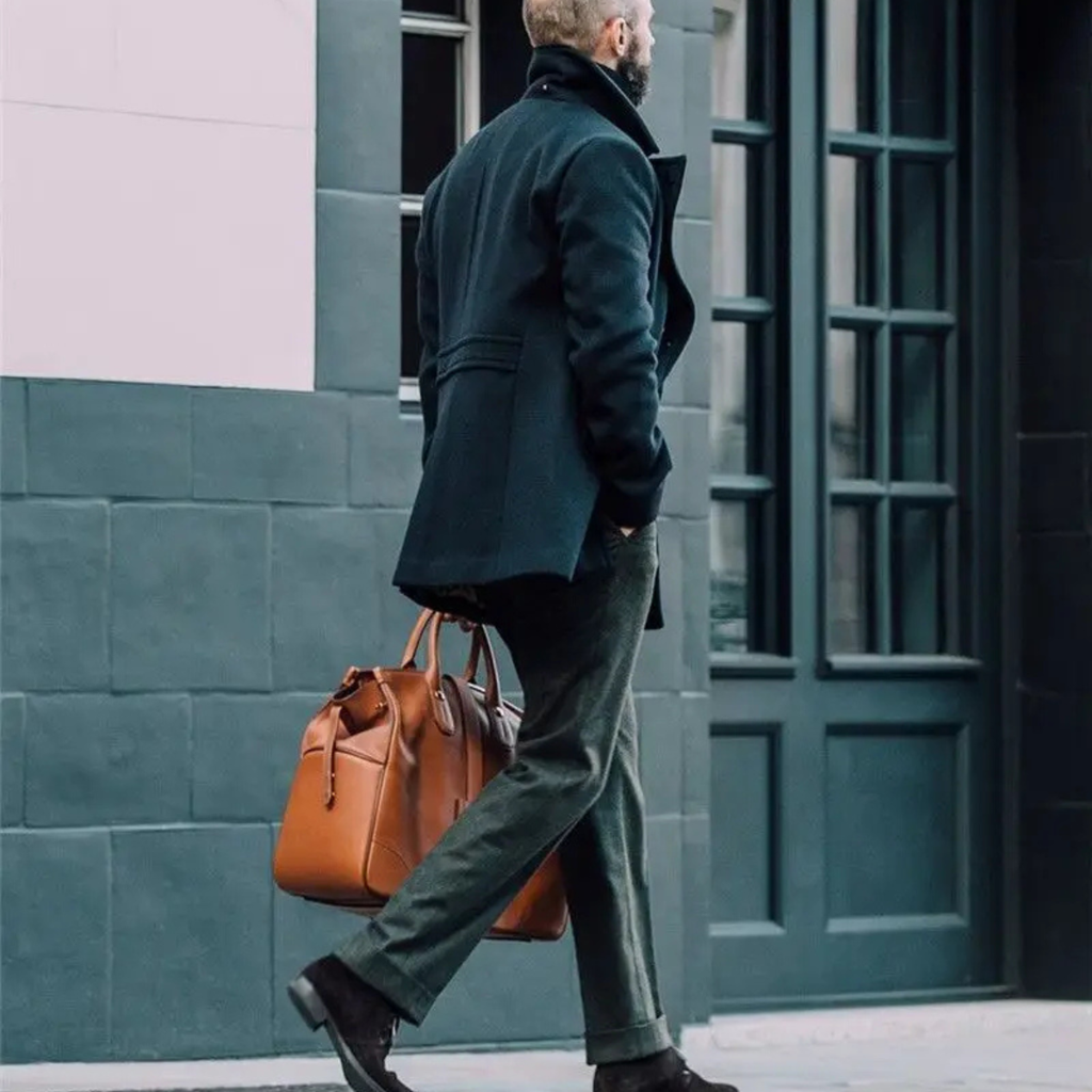 Men's Double Breasted Wool Pea Coat