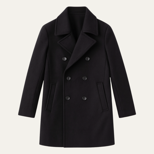 Men's Double Breasted Wool Pea Coat