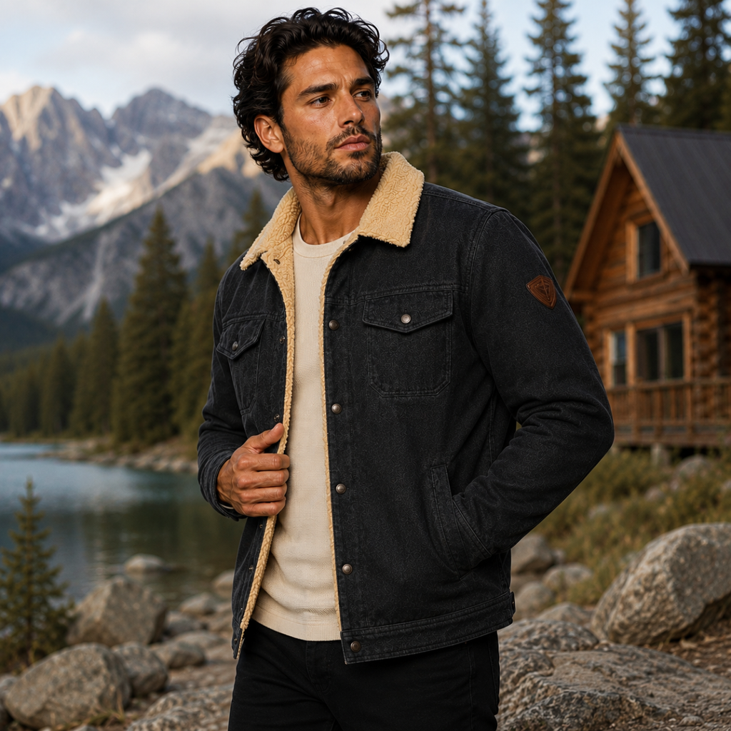 Men's Fleece Lined Outdoor Jacket | Modern & Warm