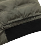 Army Green Insulated Puffer Bomber Jacket for Men | Winter Outerwear