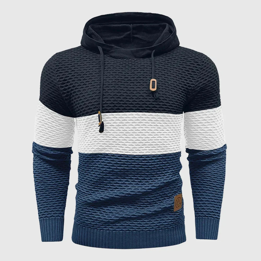 Alessandro Veneti Triple Tone Knit Pullover