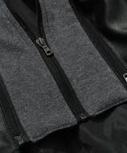 Removable Hood PU Leather Bomber Jacket for Men | Casual Wear