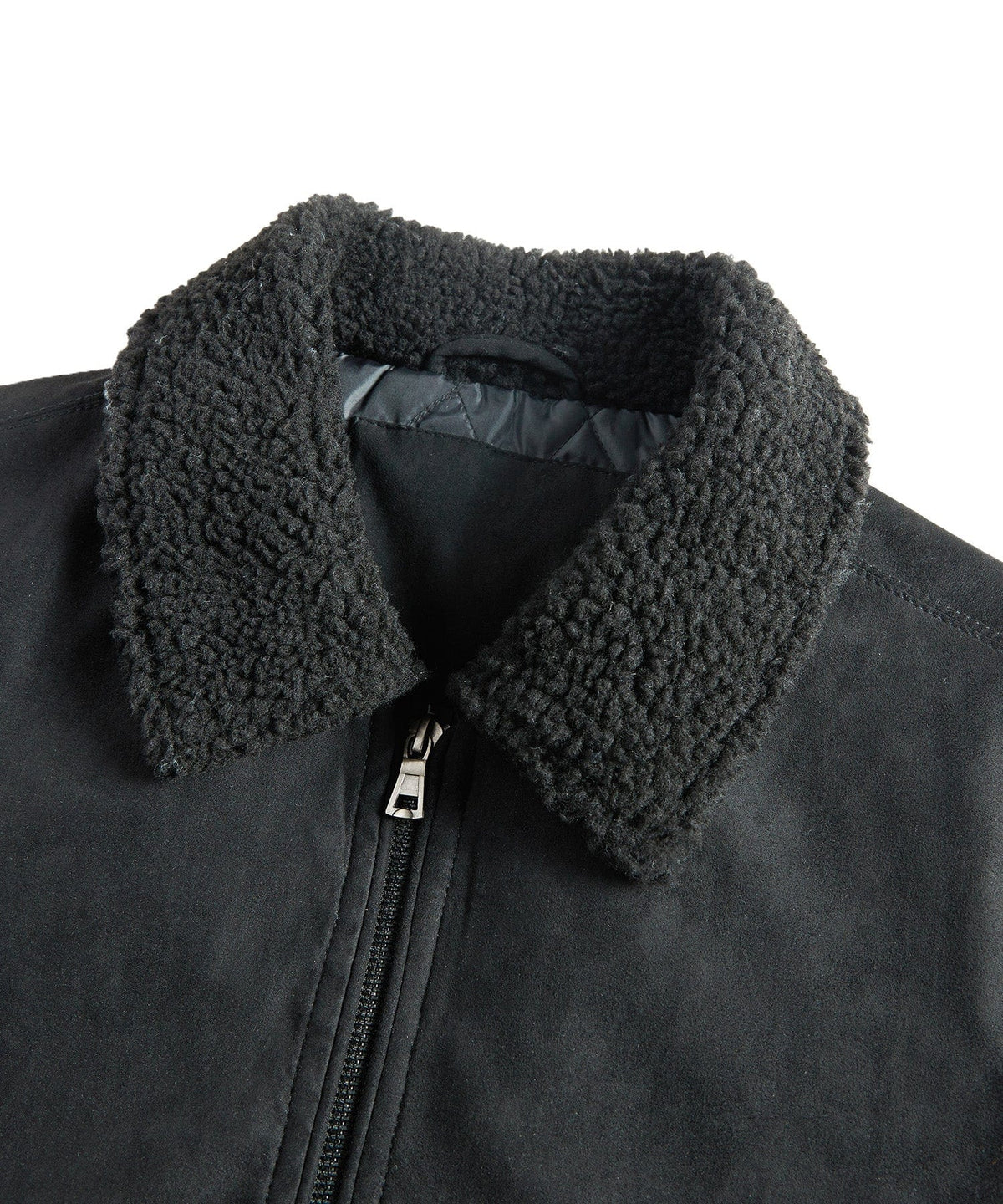 Sherpa Collar Quilted Insulated Bomber Jacket for Men | Winter Outerwear