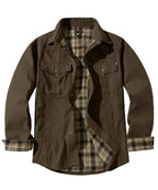 Flannel Lined Dual Chest Pocket Jacket for Men | Multi-Season Wear