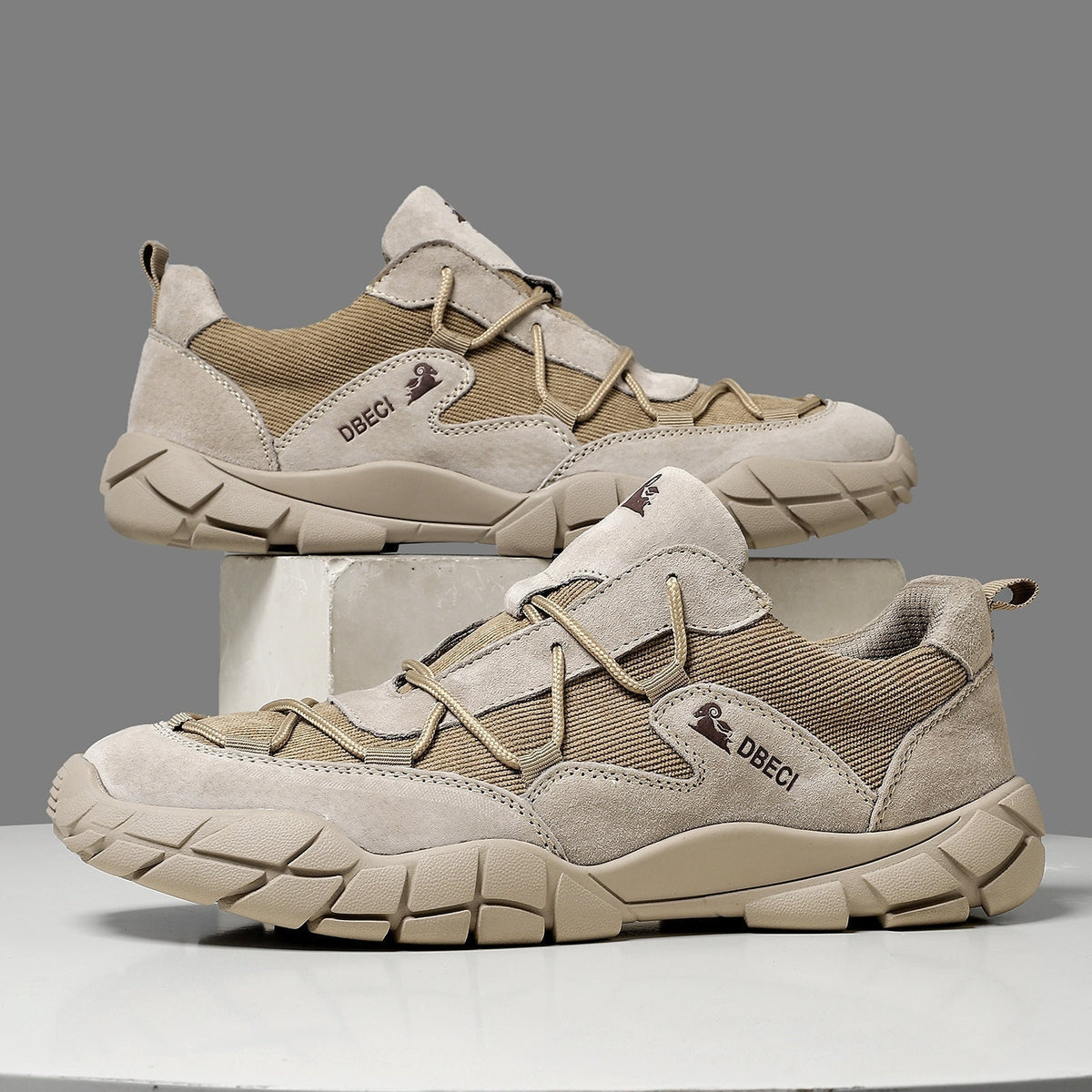 Suede and Mesh Trail Sneakers for Men | Outdoor and Urban Wear