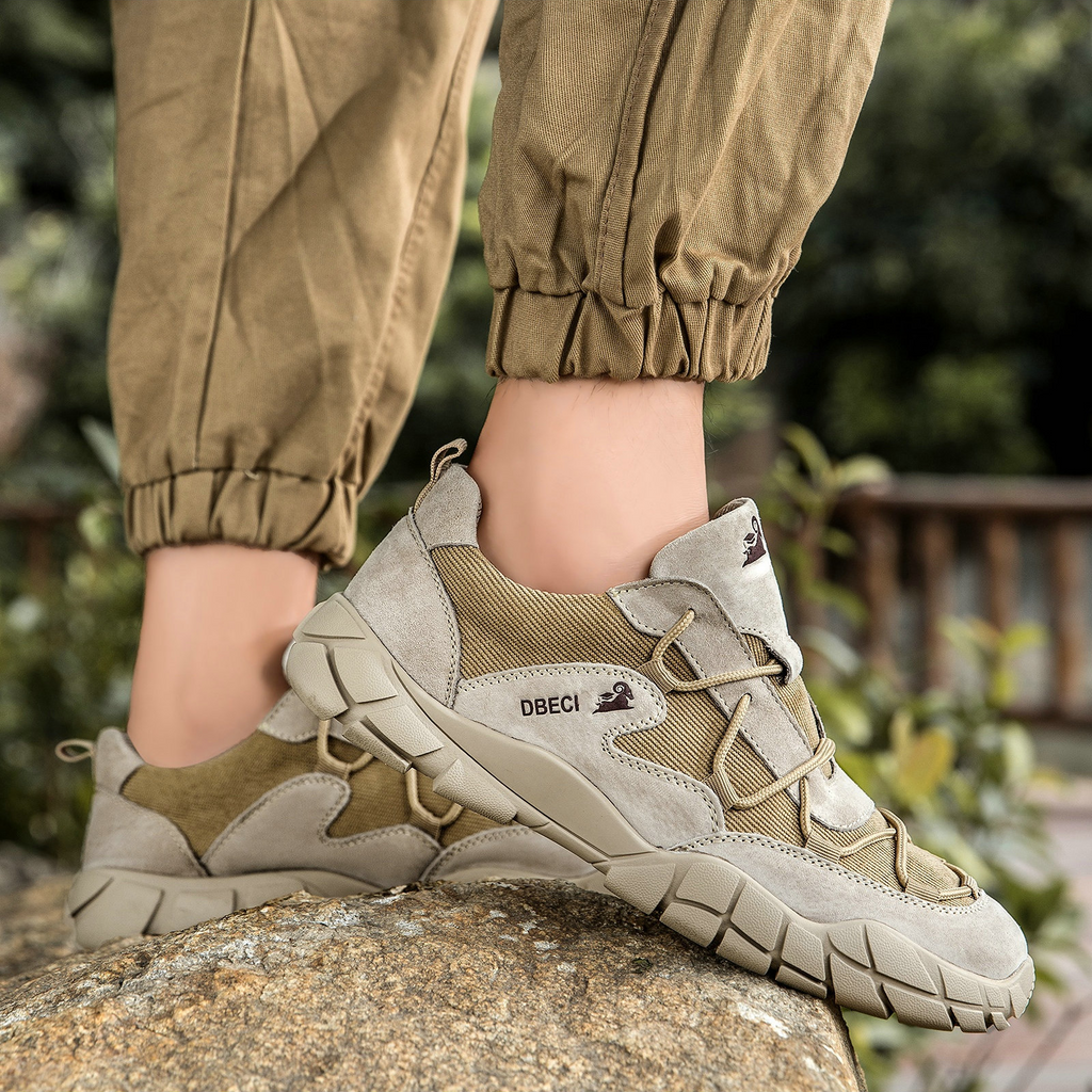 Suede and Mesh Trail Sneakers for Men | Outdoor and Urban Wear