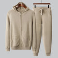 Himalayan Cashmere Knit Hoodie and Jogger Set for Men | Cold Weather Wear