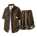 Coordinated Short Sleeve Shirt and Shorts Set for Men | Summer Wear