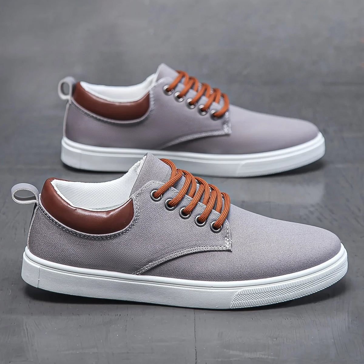 Classic Canvas Low Top Lace Up Sneakers for Men | Streetwear