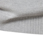 Cotton Zip Up High Collar Knit Cardigan for Men | Autumn Layering