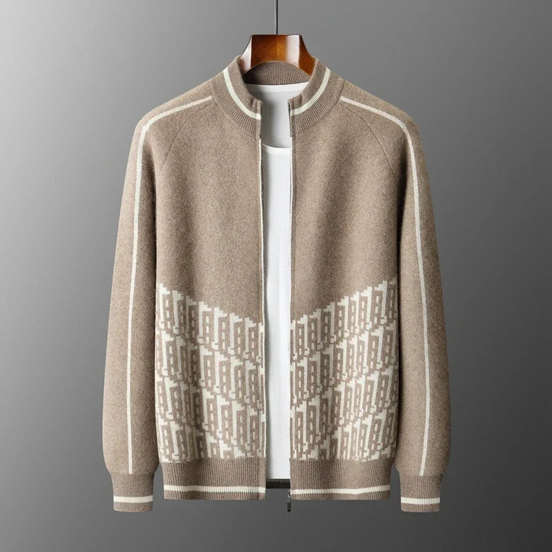 Wool Blend Single Breasted Longline Overcoat for Men | Winter Outerwear