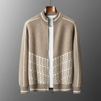 Wool Blend Single Breasted Longline Overcoat for Men | Winter Outerwear