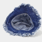 Frayed Denim Bucket Hat