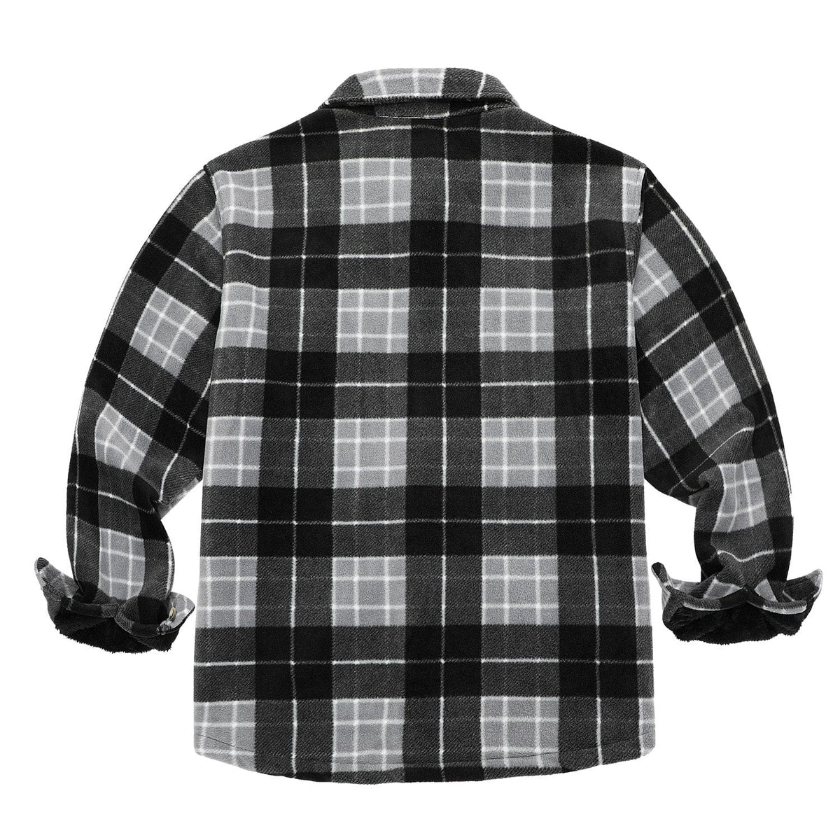 Lined Plaid Flannel Shirt Jacket for Men | Cold Weather Layering
