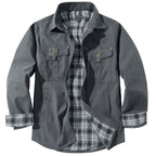 Flannel Lined Dual Chest Pocket Jacket for Men | Multi-Season Wear