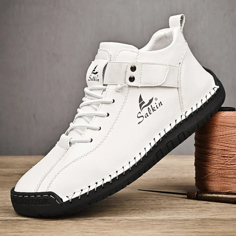 Handmade Leather Lace Up Ankle Boots for Men | Urban and Outdoor Wear