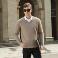 V Neck Knit Pullover Sweater for Men | Winter Layering