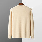 Merino Wool Button Down Polo Collar Sweater for Men | Smart Casual Wear