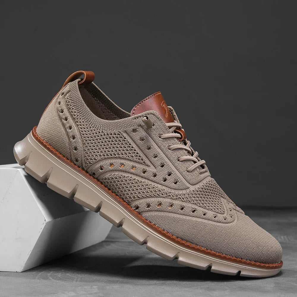 Perforated Breathable Casual Sneakers for Men | Work and Travel Wear