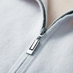 Pure Cashmere Zip Up Hooded Cardigan for Men | Winter Layering