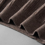 Baby Cashmere Ribbed Mock Neck Sweater for Men | Autumn and Winter Layering