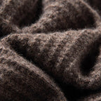 Baby Cashmere Ribbed Mock Neck Sweater for Men | Autumn and Winter Layering