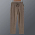 Merino Wool Knit Tapered Joggers for Men | Winter Loungewear