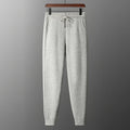 Merino Wool Knit Tapered Sweatpants for Men | Autumn and Winter Wear