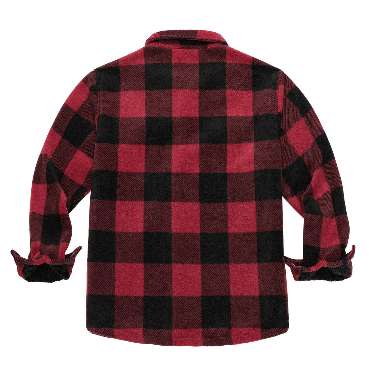 Lined Plaid Flannel Shirt Jacket for Men | Cold Weather Layering