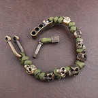 Roberto Russo Adjustable Paracord Skull Bracelet