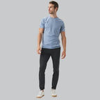 Dirt Repellent Slim Fit Stretch Trousers for Men | Office and Outdoor Wear