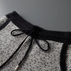 Merino Wool Jacquard Knit Trousers for Men | Autumn and Winter Wear