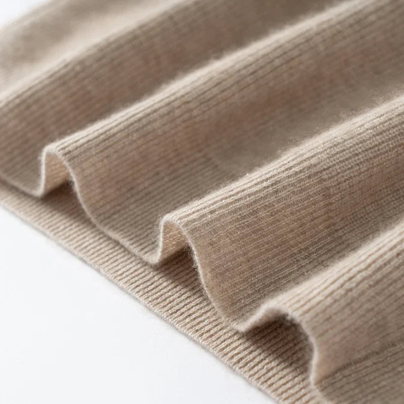 Pure Cashmere Knit Sweater Vest for Men | Autumn and Winter Layering